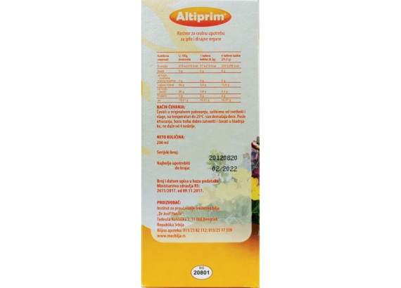 Altiprim® sirup 200ml