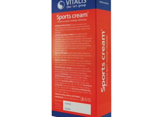 Vitalis Sports Cream 100ml 