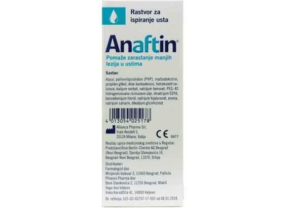 Anaftin® rastvor za ispiranje usta 120 ml