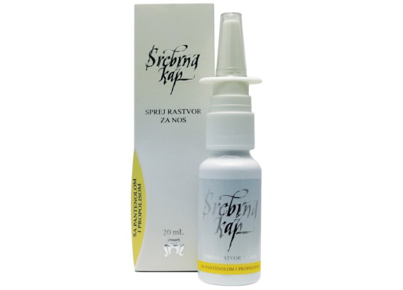 Srebrna kap - Pantenol i propolis sprej rastvor za nos 20 ml     