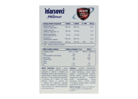 Marsovci® PROimun ACUTE  30 tableta za žvakanje