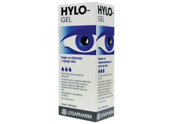 Hylo-gel® 10 ml / 300 kapi 