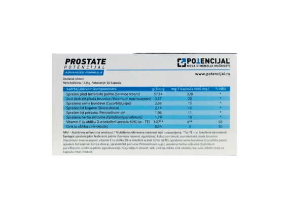 Prostate Potencijal 30 kapsula