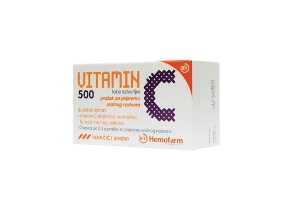 Vitamin C 500 prašak za pripremu oralnog rastvora 10 kesica