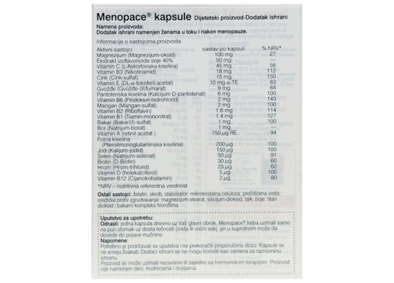 Menopace® 30 kapsula