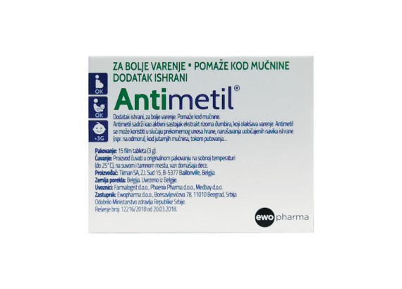 Antimetil® 18 obloženih tableta