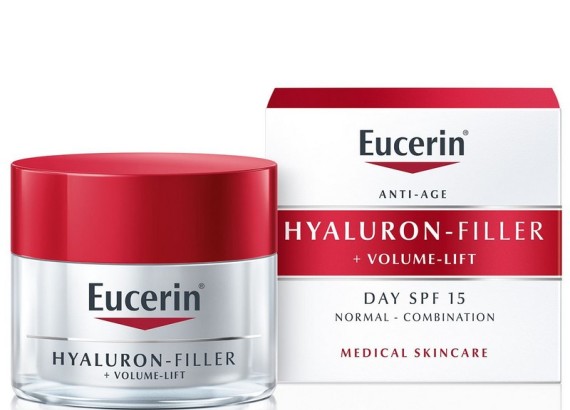 Eucerin Hyaluron-Filler + Volume-Lift Dnevna krema za normalnu i mešovitu kožu SPF15