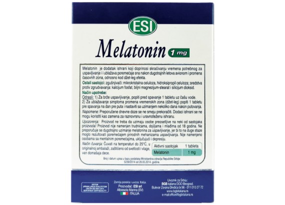 Melatonin1 mg 60 mikrotableta