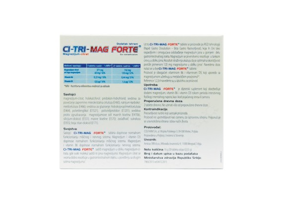 Ci-Tri-Mag® Forte 
30 tableta