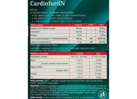 CardiofortIN 30 kapsula
