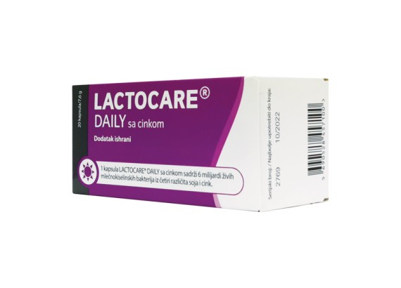 Lactocare Daily sa cinkom 20 kapsula