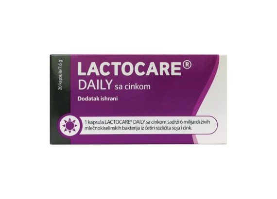 Lactocare Daily sa cinkom 20 kapsula