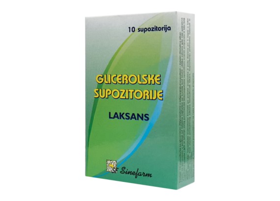 Glicerolske supozitorije 10 komada