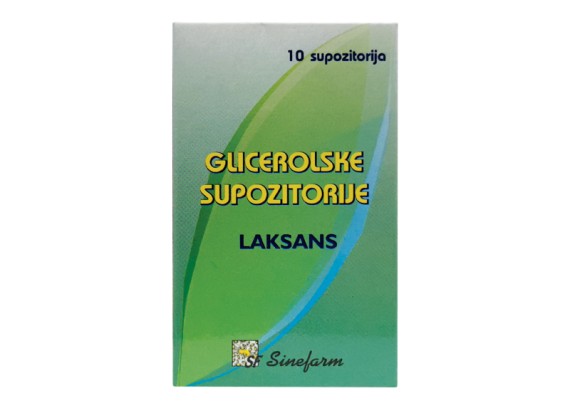 Glicerolske supozitorije 10 komada