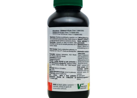 Jamieson Vitamin C za žvakanje 500 mg