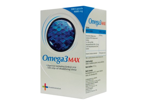 Omega-3MAX 1000 mg 100 kapsula