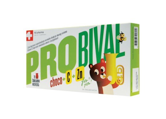 Probival Choco + C + Zn for you® 20 čokoladnih medvedića