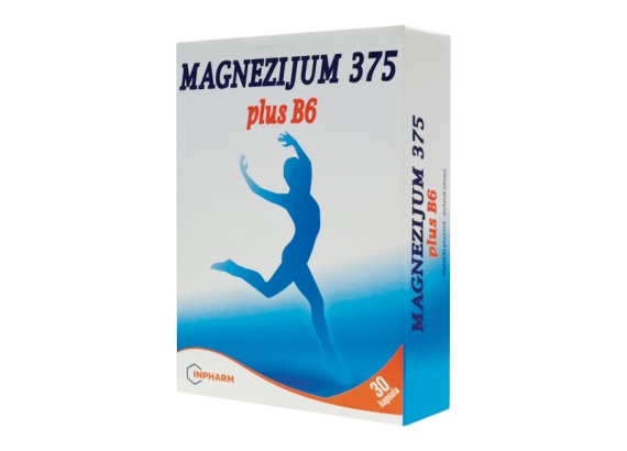 Magnezijum 375 plus B6 30 kapsula