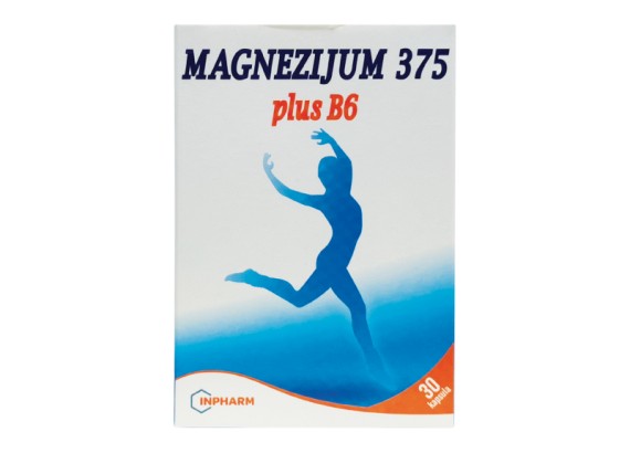 Magnezijum 375 plus B6 30 kapsula