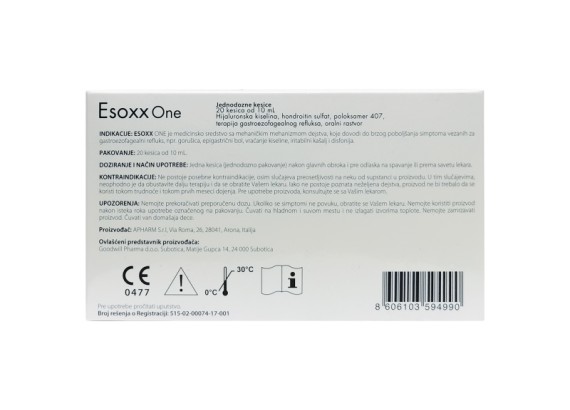 Esoxx One 10 ml 20 jednodoznih kesica