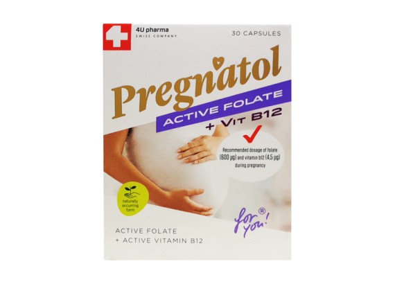 Pregnatol Active Folate + Vitamin B12 for you® 30 kapsula