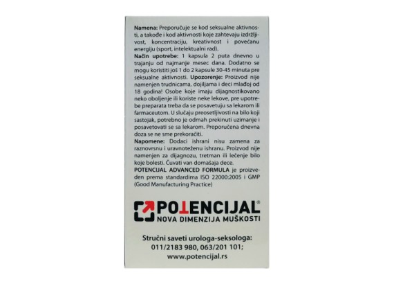 Potencijal Advance 30 kapsula