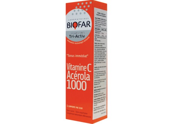 Biofar Vitamin C Acerola 1000 mg 15 šumećih tableta