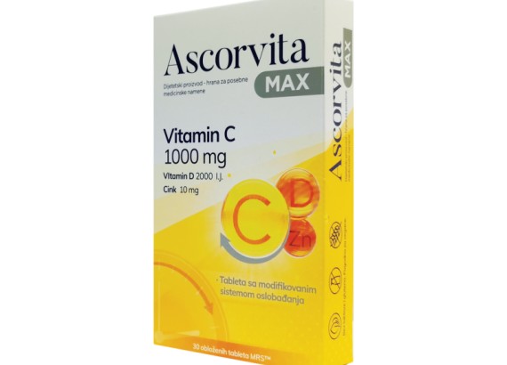 Ascorvita Max 30 tableta sa postepenim oslobađanjem  