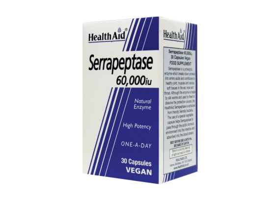 HealthAid Serrapeptase® 60,000 IU  30 kapsula