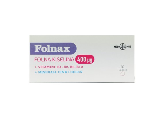 FOLNAX Folna Kiselina 400 mcg 30 tableta