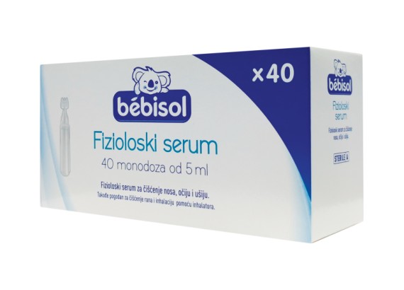 Bebisol Fiziološki serum, monodoza od 5 ml