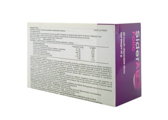 Sideral Folic 20 kesica