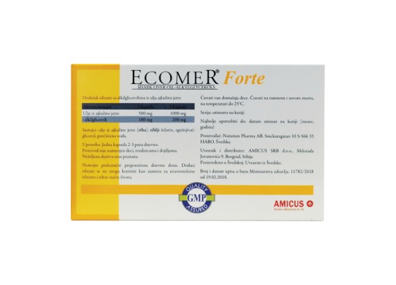 Ecomer® Forte 500 mg tabla - 20 kapsula