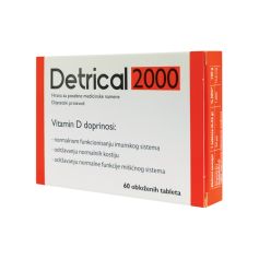 Detrical 2000 60 obloženih tableta