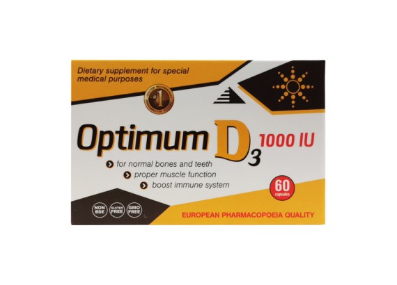 Optimum D3 1000 IU 60 kapsula    