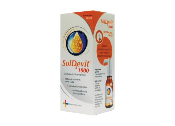 SolDevit® 1000 IU oralne kapi 10 ml