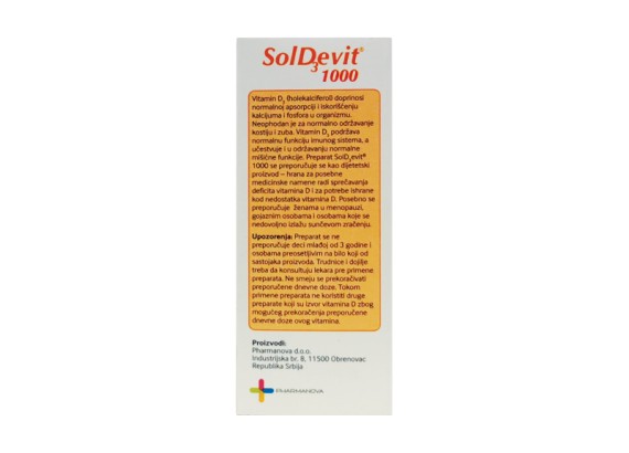 SolDevit® 1000 IU oralne kapi 10 ml