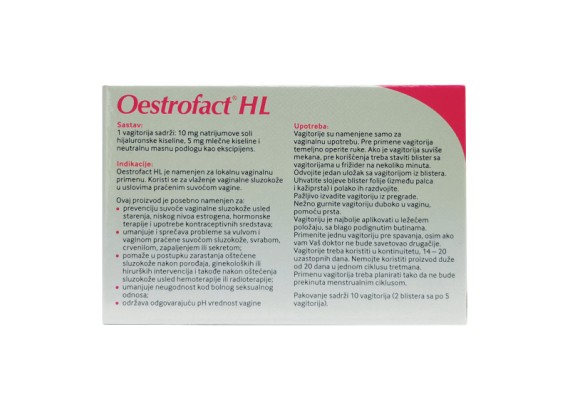 Oestrofact® HL 10 vagitorija