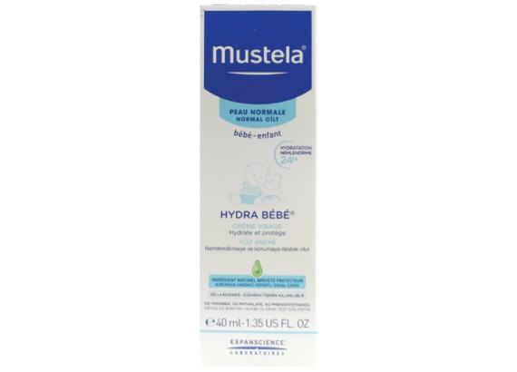 Mustela® Hydra Bébé® krema za lice 40 ml