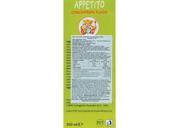 Appetito sirup 200 ml 