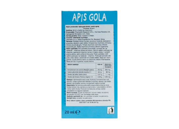 Apis Gola bimbi oralni sprej 20 ml