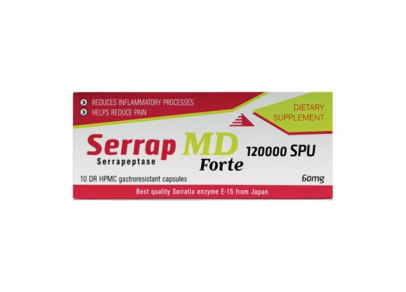 Serrap MD forte 120000 SPU 10 gastrorezistentnih kapsula