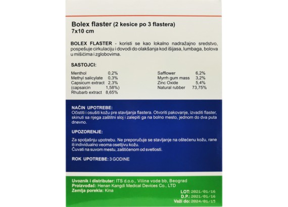 Bolex® flaster (2 kesice po 3 flastera)