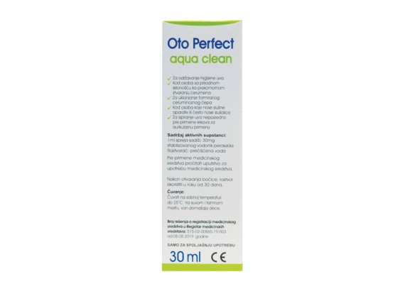 Oto Perfect Aqua Clean sprej za uši 30 ml