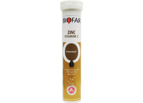 Biofar Cink + Vitamin C 20 šumećih tableta