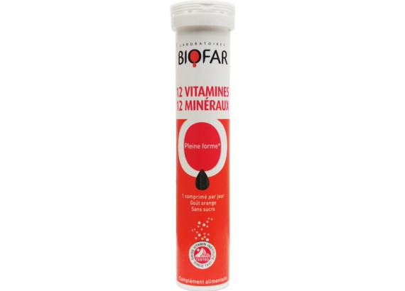 Biofar 12 vitamina + 12 minerala 20 šumećih tableta