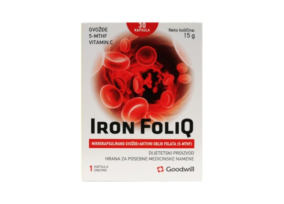 Iron Foliq 30 kapsula