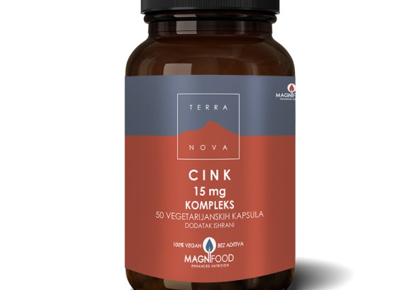 TerraNova Cink kompleks 15 mg 50 vege-kapsula