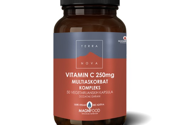 Terra Nova Vitamin C 250 mg multiaskorbat kompleks 50 vege-kapsula