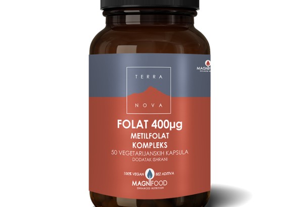 Terra Nova Folat 400 mcg metilfolat kompleks 50 vege-kapsula